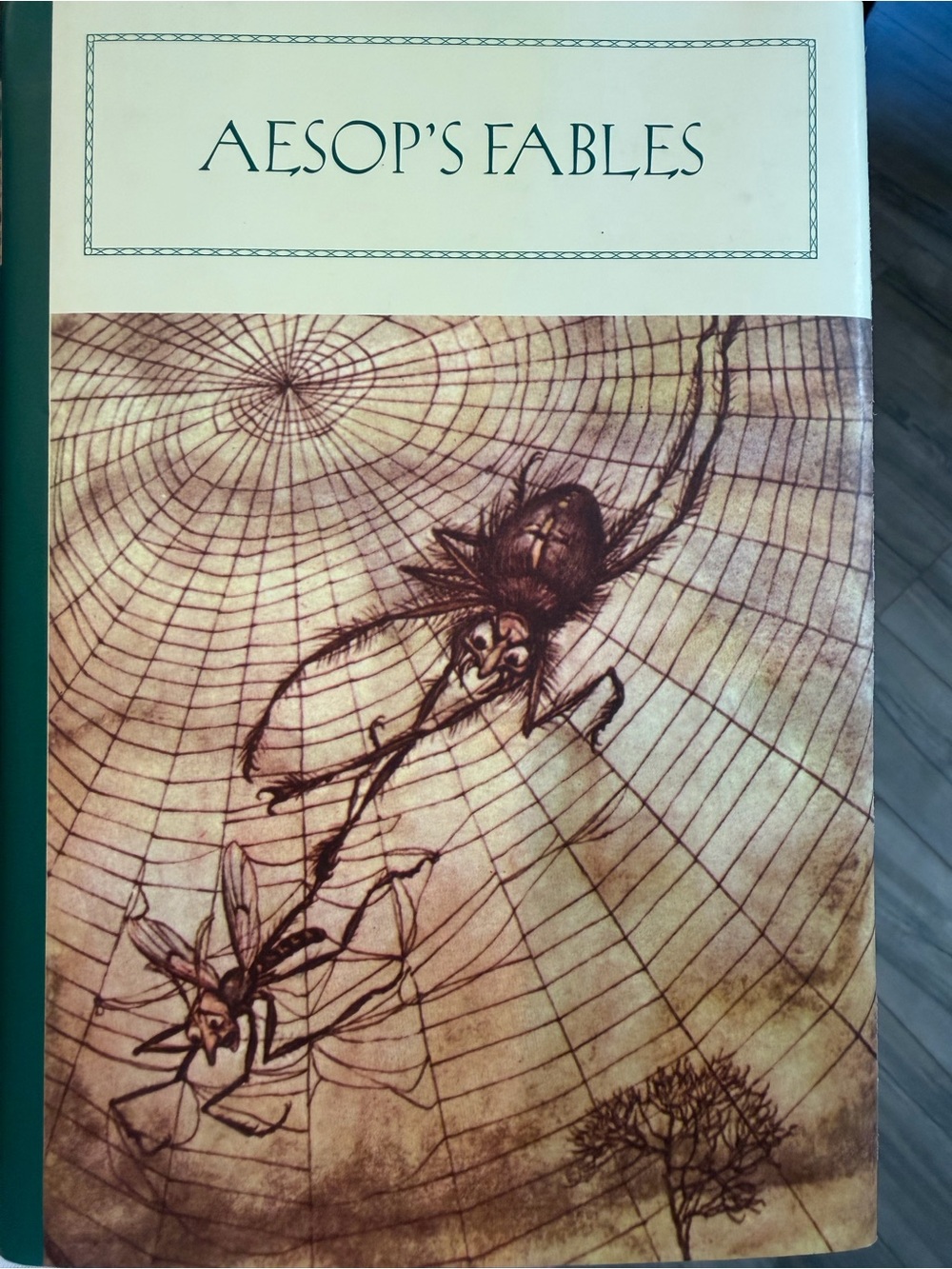 Aesop's Fables Hardcover Book - Green & Cream Cover - Barnes & Noble